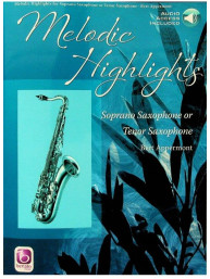 Bert Appermont: Melodic Highlights (noty na soprán- či tenorsaxofon)(+audio)