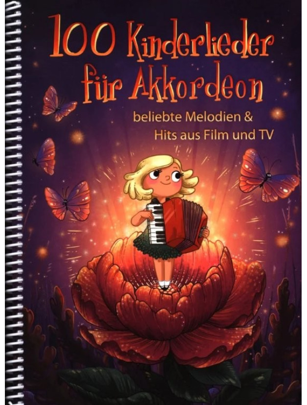 100 Kinderlieder für Akkordeon (noty na akordeon)