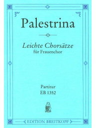 Giovanni Pierluigi da Palestrina: Achtzehn leichte Chorsätze - SSA (noty sborový zpěv)