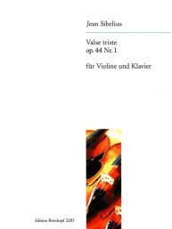 Jean Sibelius: Valse Triste Op.44/1  (noty na housle, klavír)