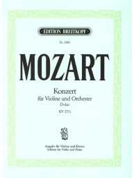 W.A. Mozart: Konzert Nr. 7 D-Dur KV 271a (noty na housle, klavír)