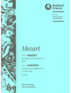 W.A. Mozart: Konzert Nr. 1 B-dur KV 207 (noty na housle, klavír)