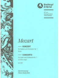 W.A. Mozart: Konzert Nr. 1 B-dur KV 207 (noty na housle, klavír)