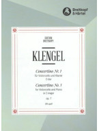Julius Klengel: Concertino Nr.1 C-Dur Op.7 (noty na violoncello, klavír)