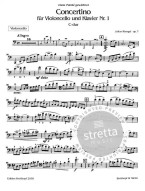 Julius Klengel: Concertino Nr.1 C-Dur Op.7 (noty na violoncello, klavír)