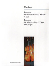 Max Reger: Romance in G major (noty na violoncello, klavír)