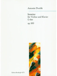 Antonín Dvořák: Sonatine G Op.100  (noty na housle, klavír)