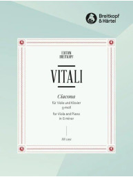 Tomaso Antonio Vitali: Ciacona G minor (noty na violu, klavír)