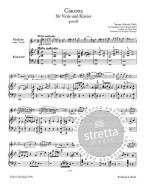 Tomaso Antonio Vitali: Ciacona G minor (noty na violu, klavír)