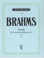 Johannes Brahms: Sonata No. 2 in F major Op. 99 (noty na violoncello, klavír)
