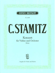 Carl Stamitz: Konzert B-dur (noty na housle, klavír)