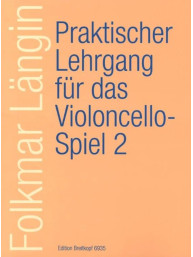 Folkmar Längin: Praktischer Lehrgang für das Violoncello-Spiel 2 (noty na violoncello)