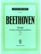 Ludwig van Beethoven: Sonate F-dur op. 17 (noty na violoncello, klavír)