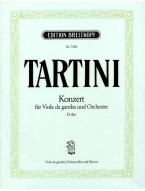 Giuseppe Tartini: Viola da Gamba-Konzert D-dur (noty na violoncello, klavír)