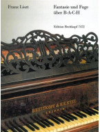Franz Liszt: Fantasie und Fuge über B-A-C-H (noty na klavír)