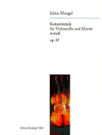 Julius Klengel: Konzertstück d-moll op. 10 (noty na violoncello, klavír)
