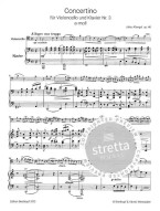 Julius Klengel: Concertino Nr. 3 a-moll op. 46 (noty na violoncello, klavír)