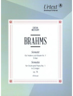 Johannes Brahms: Sonate Nr. 1 G-dur op. 78 (noty na housle, klavír)
