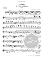 Johannes Brahms: Scherzo In C Minor WoO post. 2 (noty na housle, klavír)