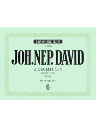 Johann Nepomuk David: 12 Orgelfugen Nr. 10 F-Dur Wk 66 (noty na varhany)