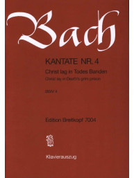 Johann Sebastian Bach: Cantata No. 4 Christ Lag In Todes Banden (noty na sborový zpěv, klavír)