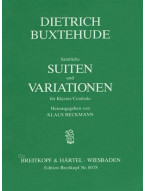Dietrich Buxtehude: Sämtliche Suiten und Variationen (noty na varhany)