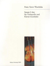 Franz Xaver Woschitka: Sonate C-dur (noty na violoncello, klavír)