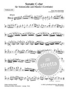 Franz Xaver Woschitka: Sonate C-dur (noty na violoncello, klavír)