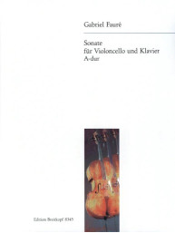 Gabriel Fauré: Sonate A-dur op.13 (noty na violoncello, klavír)