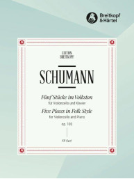 Robert Schumann: Fünf Stücke im Volkston op.102 (noty na violoncello, klavír)