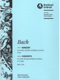 Johann Sebastian Bach: Violinkonzert E-dur BWV 1042 (noty na housle, klavír)