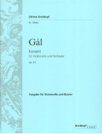 Hans Gál: Konzert op. 67 (noty na violoncello, klavír)
