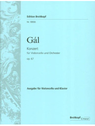 Hans Gál: Konzert op. 67 (noty na violoncello, klavír)