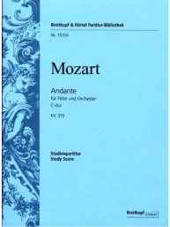 W.A. Mozart: Andante C-dur KV 315 (noty, partitura)
