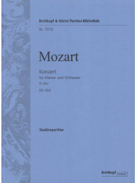 W.A. Mozart: Konzert für Klavier und Orchester G-dur KV 453 (noty, partitura)