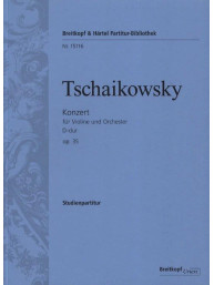 P.I. Čajkovskij: Konzert für Violine und Orchester D-dur op. 35 (noty, partitura)