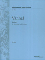 Jan Křtitel Vaňhal: Konzert für Kontrabass und Orchster (noty, partitura)