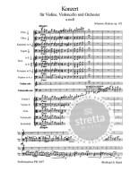 Johannes Brahms: Konzert a-moll op. 102 (noty, partitura)