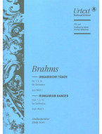 Johannes Brahms: Ungarische Tänze Nr. 1, 3, 10 (noty, partitura)