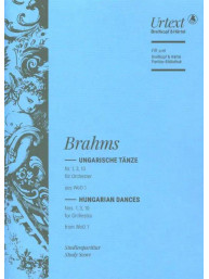 Johannes Brahms: Ungarische Tänze Nr. 1, 3, 10 (noty, partitura)