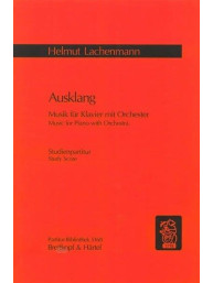 Helmut Lachenmann: Ausklang (noty, partitura)