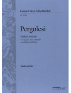 Giovanni Battista Pergolesi: Stabat Mater (noty, studijní partitura)