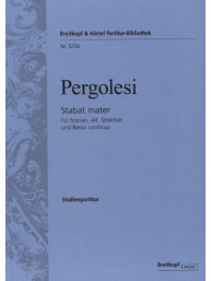 Giovanni Battista Pergolesi: Stabat Mater (noty, studijní partitura)