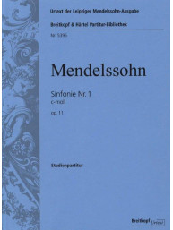 Felix Mendelssohn: Symphonie Nr. 1 c-moll op. 11 (noty, partitura)