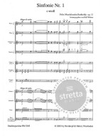 Felix Mendelssohn: Symphonie Nr. 1 c-moll op. 11 (noty, partitura)