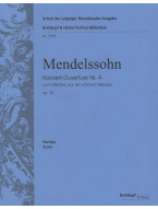 Felix Mendelssohn: Concert Overture No.4.  to the Fairy Tale of the Fair Melusine Op. 32 (noty, partitura)