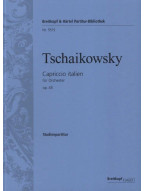 Petr Iljič Čajkovskij: Capriccio italien op. 45 (noty, partitura)