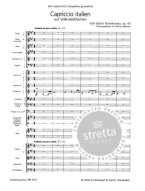 Petr Iljič Čajkovskij: Capriccio italien op. 45 (noty, partitura)