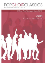 Pop Choir Classics: ABBA - Thank You For The Music - SSATB - SADA 10 ks (noty na sborový zpěv)