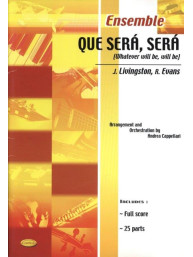 Jay Livingston: Que Sera Sera (noty pro flexibilní orchestr, party, partitura)